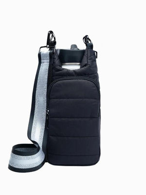 WanderFull Black Matte HydroBag with Silver Strap