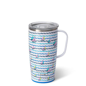 Swig Boats and Rows 22 oz. Travel Mug | Sparkles & Lace Boutique