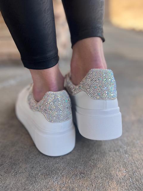 Eva Rhinestone Sneakers | Sparkles & Lace Boutique