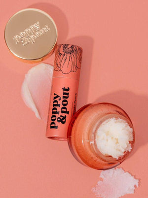 Poppy & Pout Lip Care Duo Gift Set - Pink Grapefruit