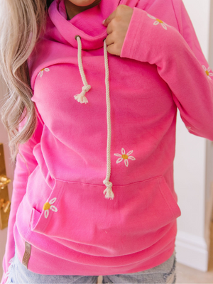 Happy Heart Cowlneck Sweatshirt Hoodie | Sparkles & Lace Boutique