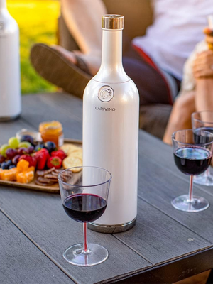 Carivino All in One Insulated Wine Bottle Red with Glasses