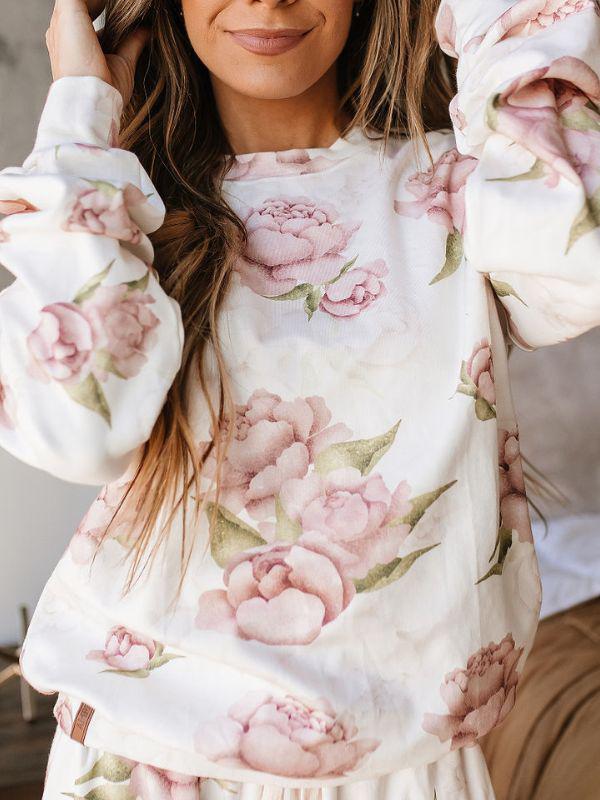 Happily Ever After Floral University Pullover