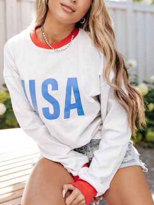 Home of the Brave University Pullover | Sparkles & Lace Boutique