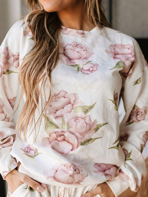 Happily Ever After Floral University Pullover
