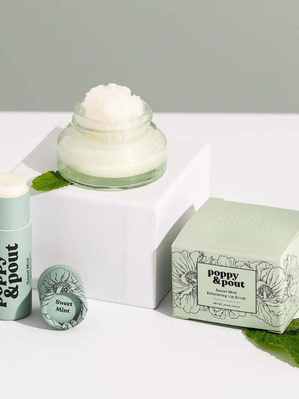 Poppy & Pout Lip Care Duo Gift Set - Sweet Mint
