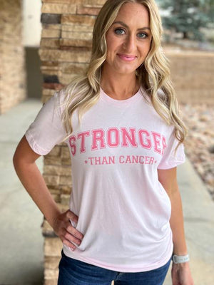 Stronger Than Cancer Breast Cancer Awareness Tee