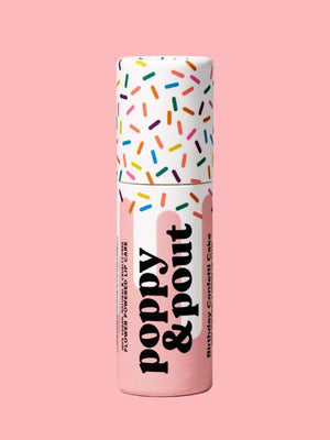 Poppy & Pout Lip Balm - Pink Birthday Confetti Cake