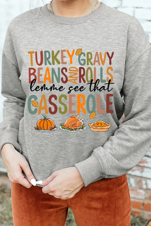 Turkey Gravy Casserole Sweatshirt