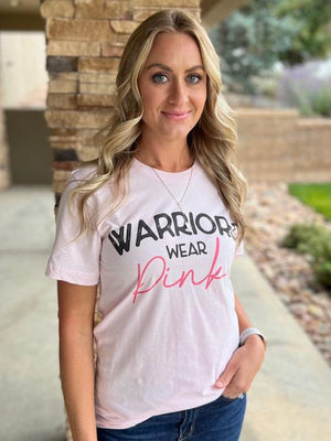 Warriors Wear Pink Breast Cancer Awareness Tee