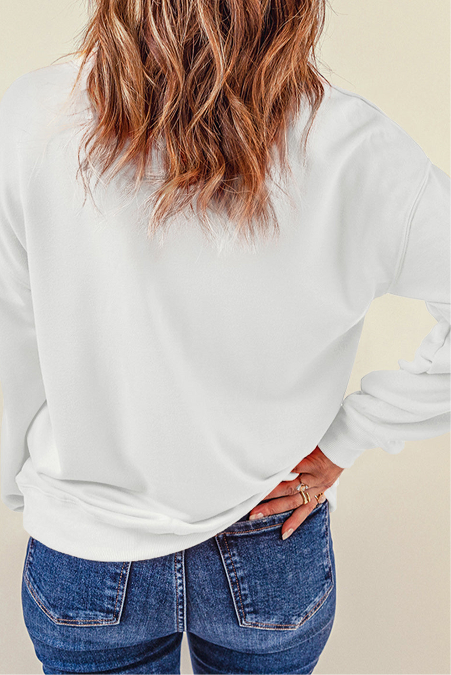 Pumpkin & Bow Graphic Long Sleeve Sweatshirt