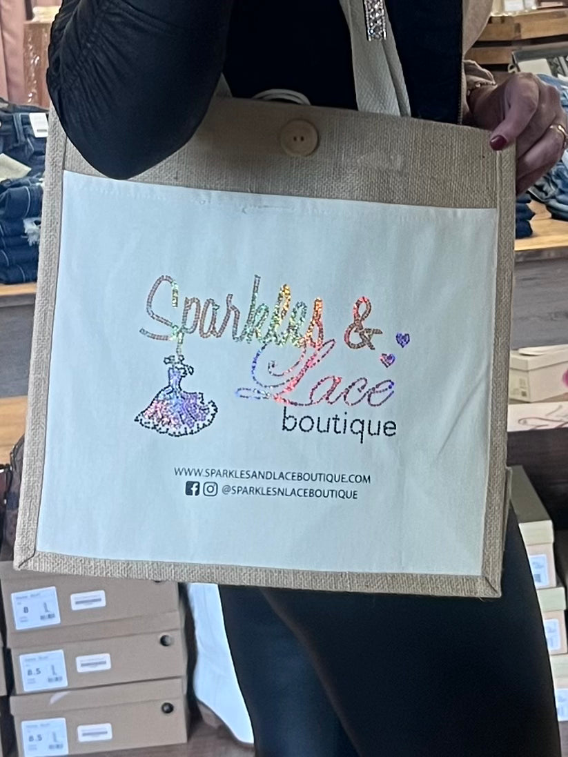 Sparkles & Lace Boutique Reusable Shopping Bag