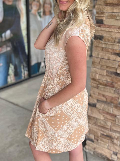 Romy Paisley Sleeveless Button Up Shirt Dress | Sparkles & Lace Boutique Romy Paisley Sleeveless Button Up Shirt Dress | Sparkles & Lace Boutique