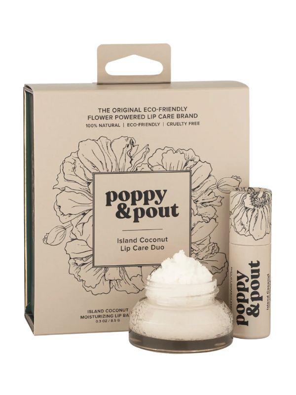 Poppy & Pout Lip Care Duo Gift Set - Island Coconut