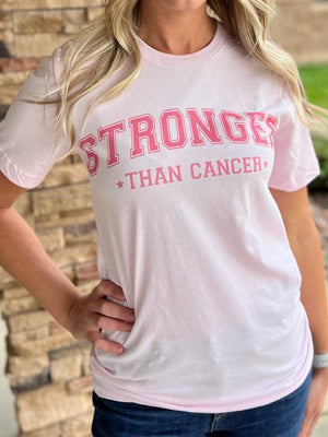Stronger Than Cancer Breast Cancer Awareness Tee