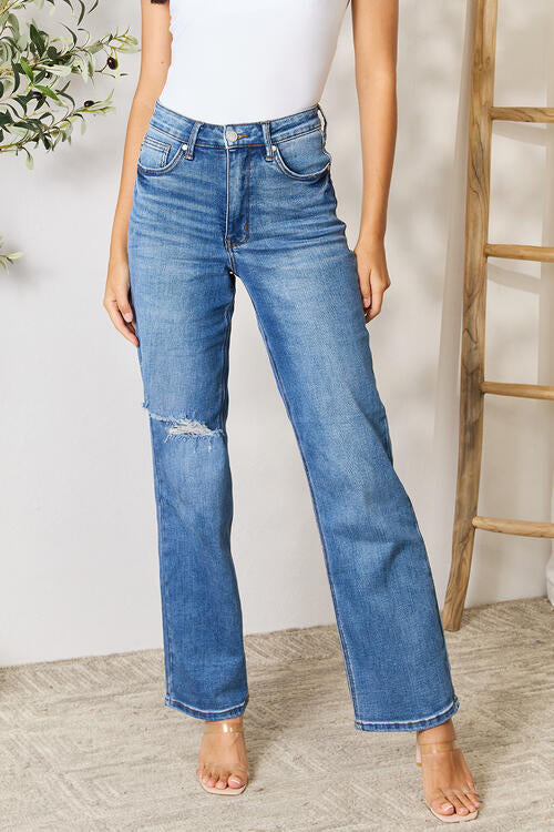 Judy Blue High Waist Distressed Jeans - Online Exclusive