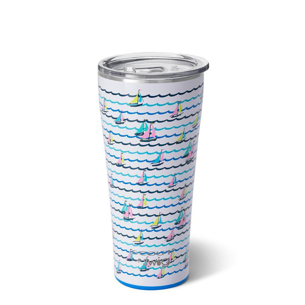 Swig Boats and Rows 32 oz. Tumbler | Sparkles & Lace Boutique