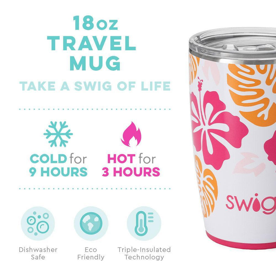 Swig Island Bloom 18 oz. Travel Mug | Sparkles & Lace Boutique