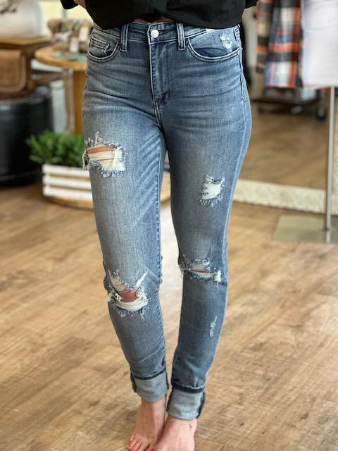 Judy Blue Light Wash High Waist Destroyed Skinny Jean | Sparkles & Lace Boutique