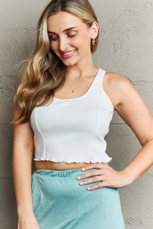 Hillary Sleeveless Ruffle Crop Top - Online Exclusive | Sparkles & Lace Boutique