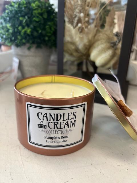 Candles and Cream Collection - Pumpkin Rum | Sparkles & Lace Boutique