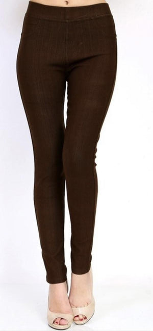 London Jeggings - Brown | Sparkles & Lace Boutique