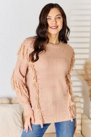 Kerri Tassel Detail Long Sleeve Sweater - Online Exclusive