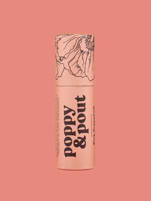 Poppy & Pout Lip Balm - Pink Grapefruit | Sparkles & Lace Boutique