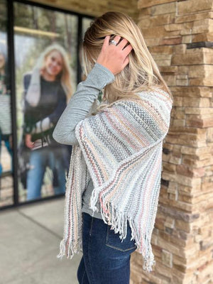 Lizzy Poncho Sweater | Sparkles & Lace Boutique