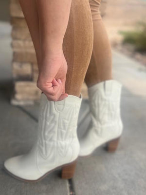 Raylyn Ivory Mid-Calf Boot | Sparkles & Lace Boutique