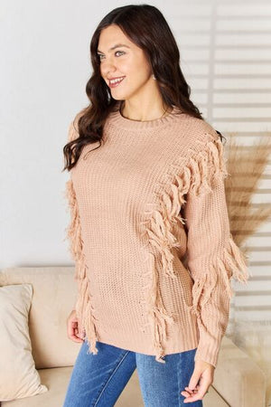 Kerri Tassel Detail Long Sleeve Sweater - Online Exclusive