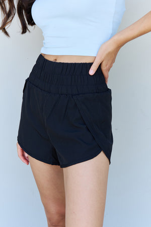 Roxy High Waistband Active Shorts in Black - Online Exclusive | Sparkles & Lace Boutique
