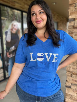 Love My Hero Tee - Police | Sparkles & Lace Boutique
