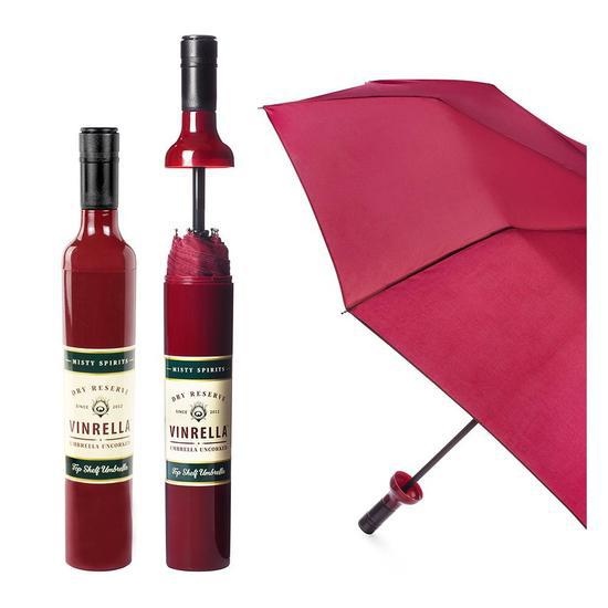 Burgundy Wine Bottle Umbrella | Sparkles & Lace Boutique