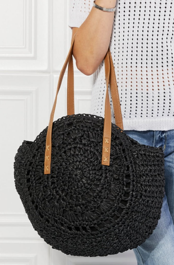 C'est La Vie Crochet Handbag in Black - Online Exclusive | Sparkles & Lace Boutique
