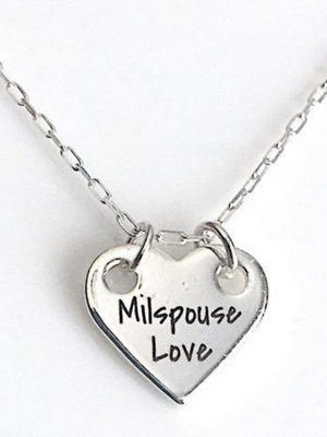 MilSpouse Love Necklace | Sparkles & Lace Boutique