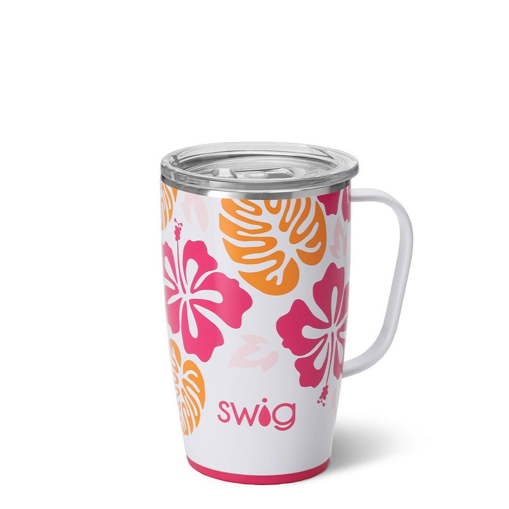 Swig Island Bloom 18 oz. Travel Mug