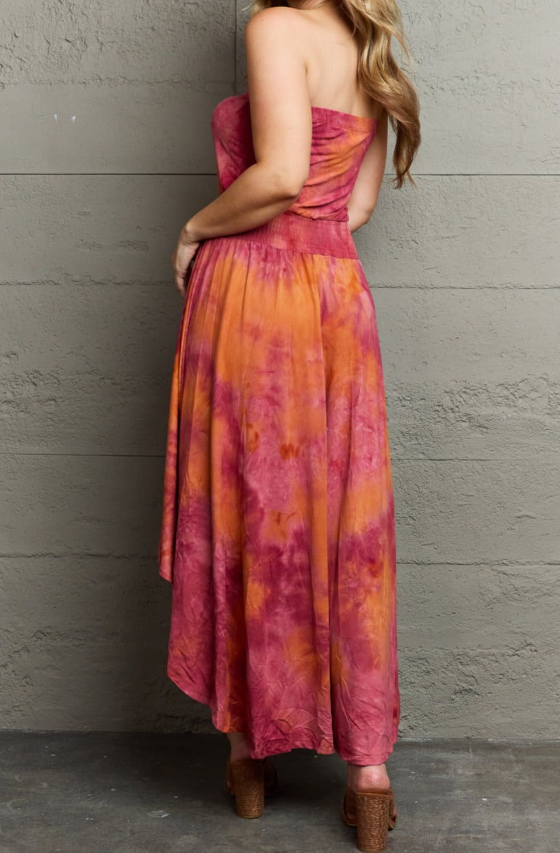 Megan Sleeveless High Low Tie Dye Dress - Online Exclusive | Sparkles & Lace Boutique