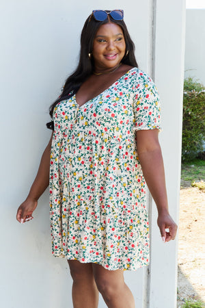 Natalie V-Neck Ruffle Sleeve Floral Dress - Online Exclusive | Sparkles & Lace Boutique