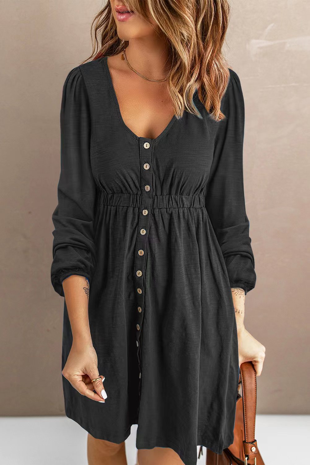 Mady Long Sleeve Mini Dress - Online Exclusive | Sparkles & Lace Boutique