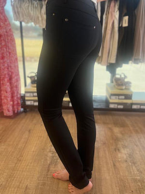 Marley Italian Pants in Black | Sparkles & Lace Boutique