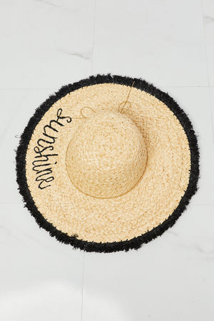 Sunshine Straw Fringe Hat - Online Exclusive | Sparkles & Lace Boutique