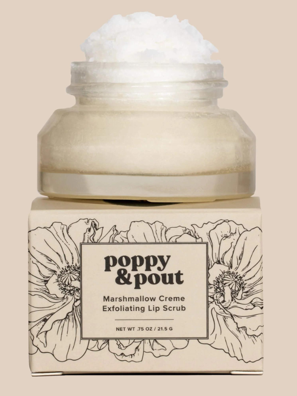 Poppy & Pout Lip Scrub - Marshmallow Creme | Sparkles & Lace Boutique