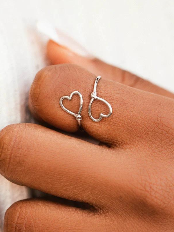 Loving heart on sale wire ring