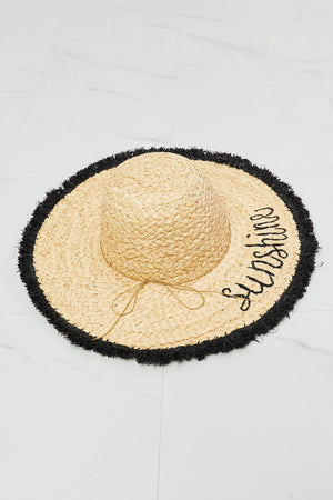 Sunshine Straw Fringe Hat - Online Exclusive | Sparkles & Lace Boutique