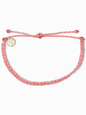 Pura Vida Bracelet - Mini Braided - Pink | Sparkles & Lace Boutique