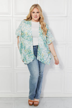 Poppy Floral Kimono in Green - Online Exclusive | Sparkles & Lace Boutique