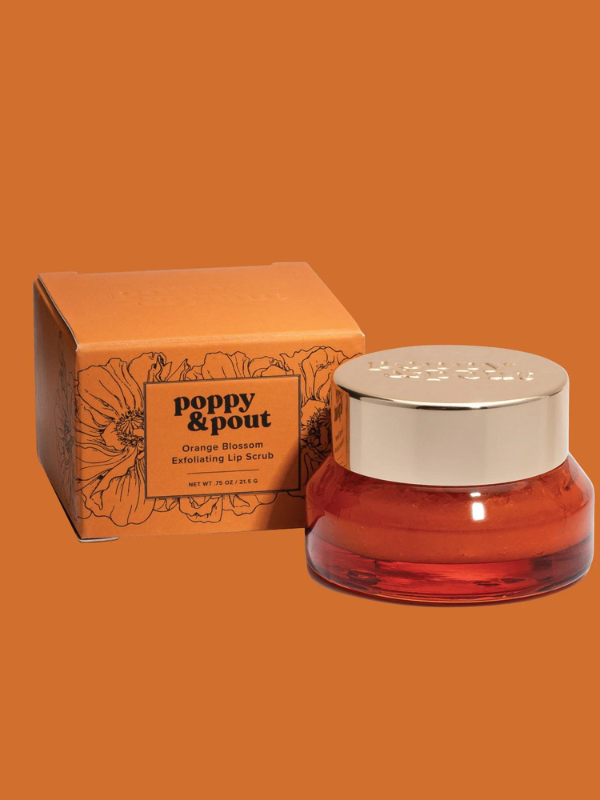 Poppy & Pout Lip Scrub - Orange Blossom | Sparkles & Lace Boutique